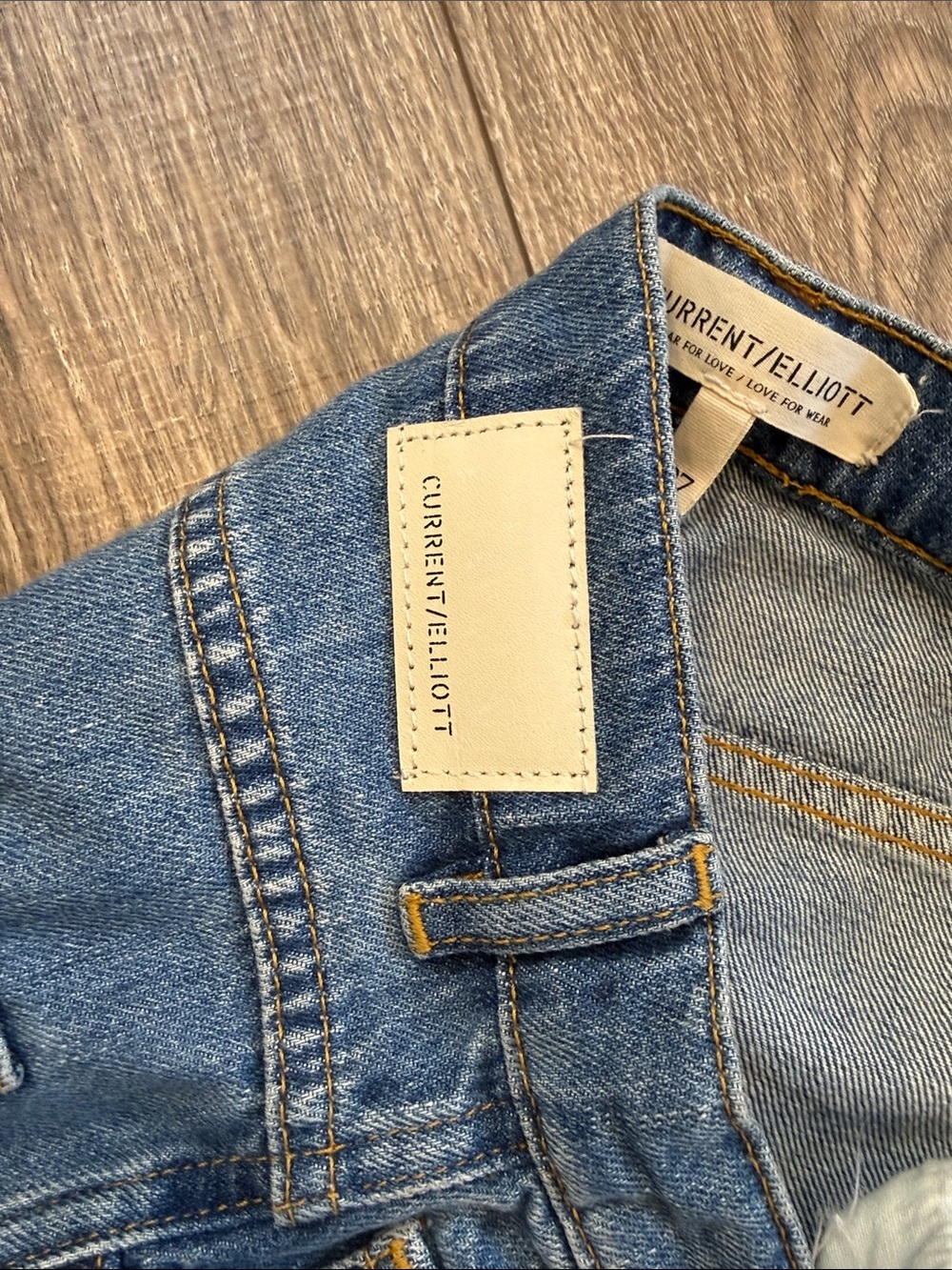 Current/Elliott DOHENY Wide-Leg Blue Denim Jeans size 27 - Picture 4 of 9